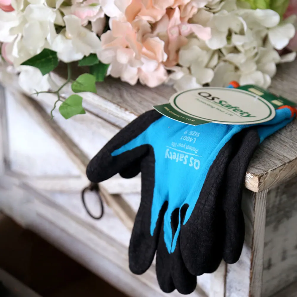 

1Pair Garden Labor Protective Gloves Waterproof Cut Resistant Breathable Safety Working Gloves Wear Resistant Size L