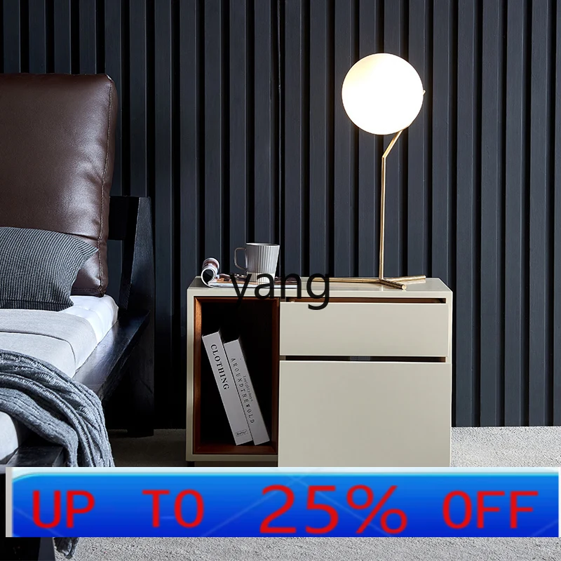 Lmm minimalist modern home paint bedside cabinet storage locker complete