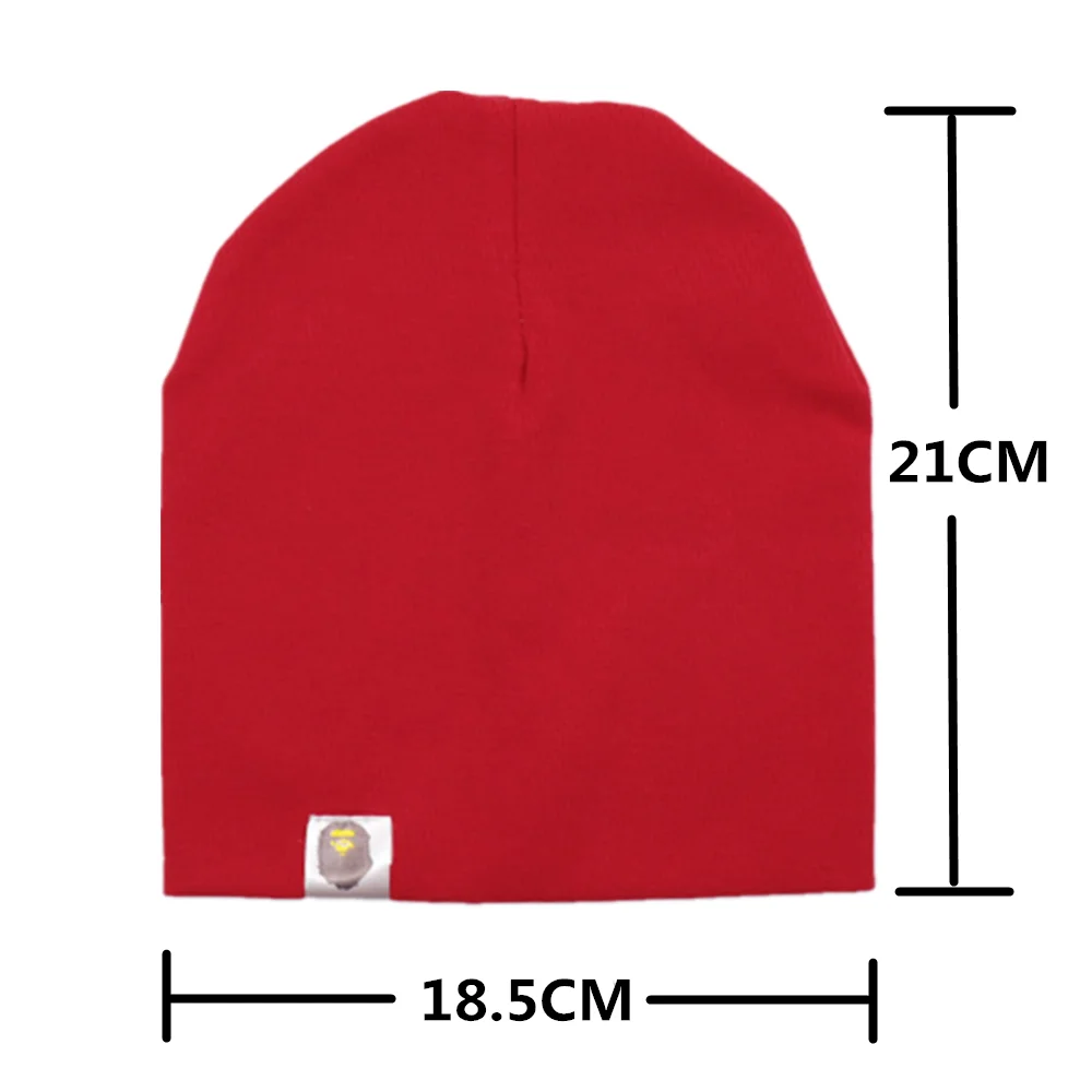 New Baby Hip-hop Cotton Spring and Autumn Toddler Hat Boys and Girls Winter Warm Solid Color Children\'s Cap