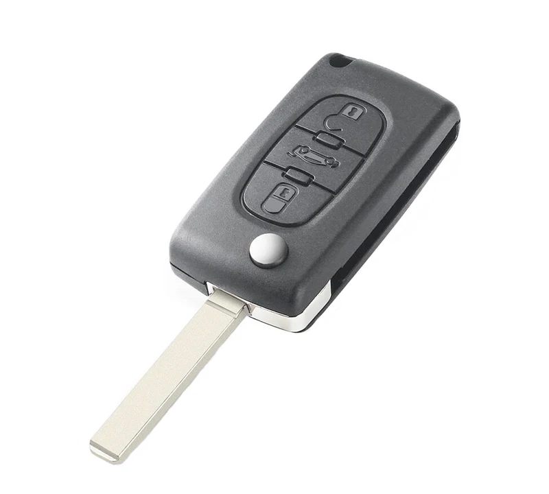 WhatsKey Flip Car key Case For Peugeot 206 307 308 407 607 807 For Citroen C2 C3 C4 C5 C6 C8 berlingo Remote Key Shell VA2/HU83