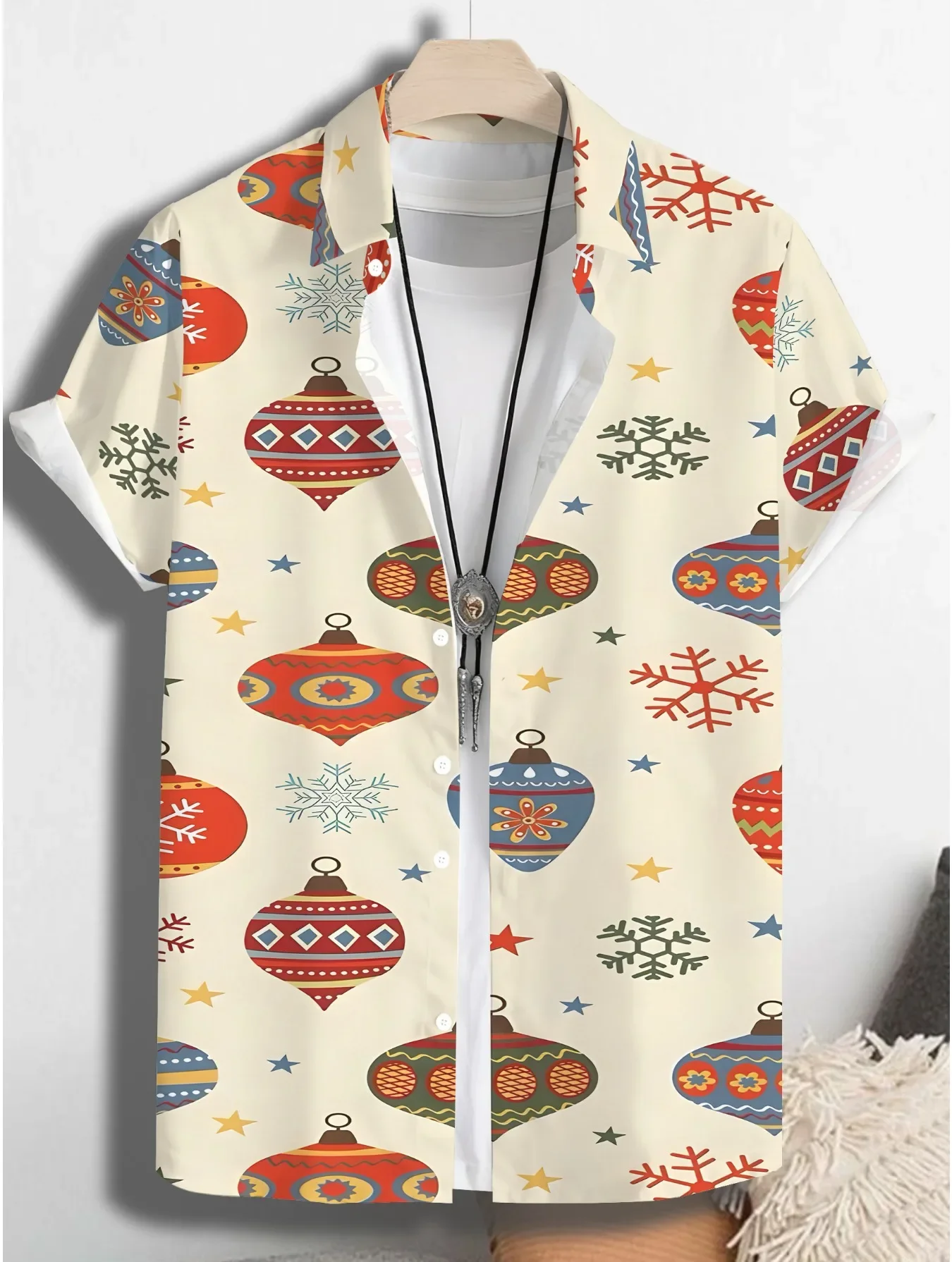 

High Street Urban Style Hawaiian Shirt For Men Summer Tropical Print Man Short Sleeve Casual Fashion Party Wear Tops