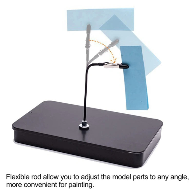 Supporto per Base per supporto per pittura modello e Set di bastoncini per Clip a coccodrillo pieghevoli magnetici da 12 pezzi strumenti di modellazione per aerografo facile da installare