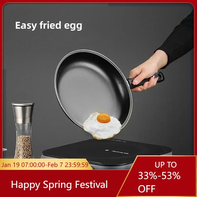 

Small Non-stick Pan Egg Pancake Flat Base Non-stick Frying Pan Steak Small Oil Frying Skillet Household Kitchen Cookware