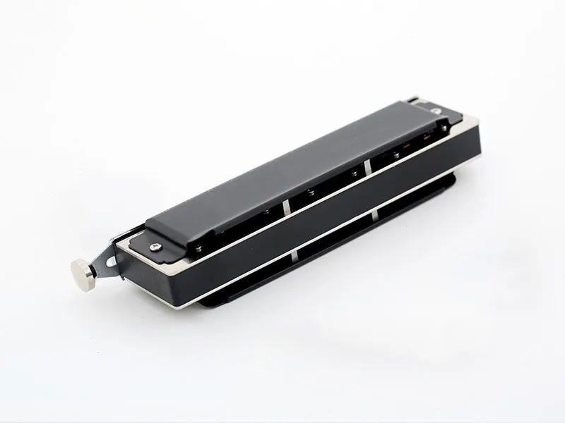 high-grade 12 holes harmonica chromatic scale  recommendation black harmonica