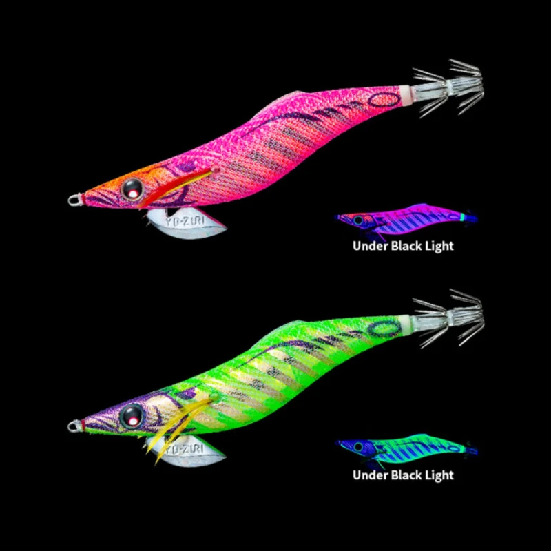 YO-ZURI اليابان ليلة توهج الروبيان الخشبي EGI الرقص ذيل كبير الحبار الطعم إغراء Luya مضيئة قارب البحر الصيد #6