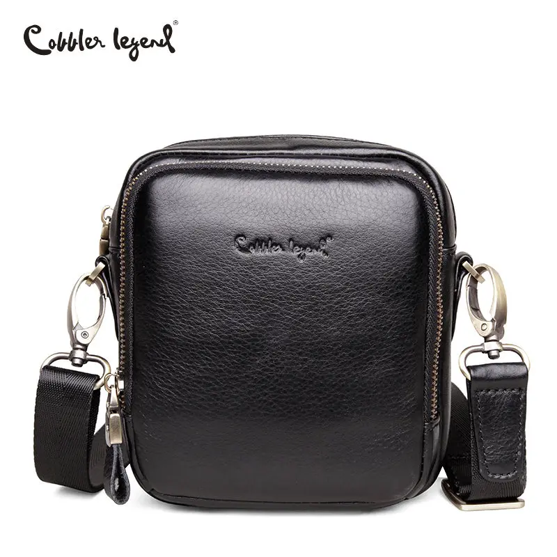 Sapateiro Lenda-Couro Couro Bolsa Crossbody para Homens, Ombro Messenger Bags, Saco Masculino de Alta Qualidade, Messenger Bag