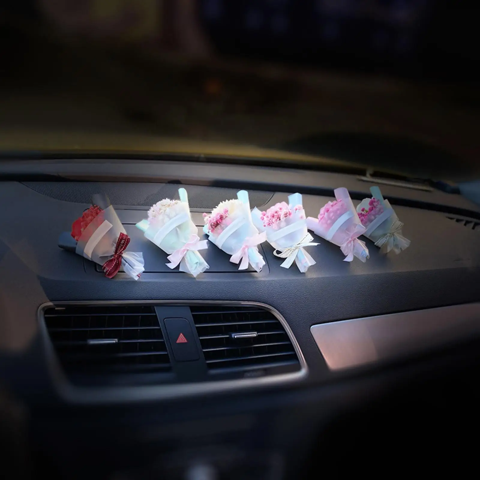 Car Air Vent Clip Perfume Decor Charm Trim Flower Wear Resistant Material Quick Setup Suitable for Car Ventilation