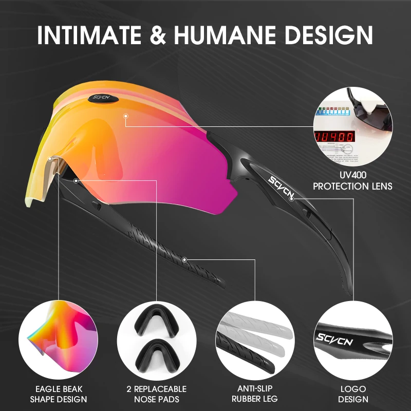 New Fashion Cycling Sunglasses Men Women Outdoor Sports Riding Runing Drving Protection Goggles Bike Bicycle Glasses HD Lens