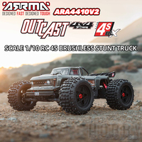 ARRMA 1/10 OUTCAST V2 ARA4410V2 4S Brushless 1:10 RC Electric Remote Control Model Car STUNT TRUCK 4WD RTR Adults Kid's Toys