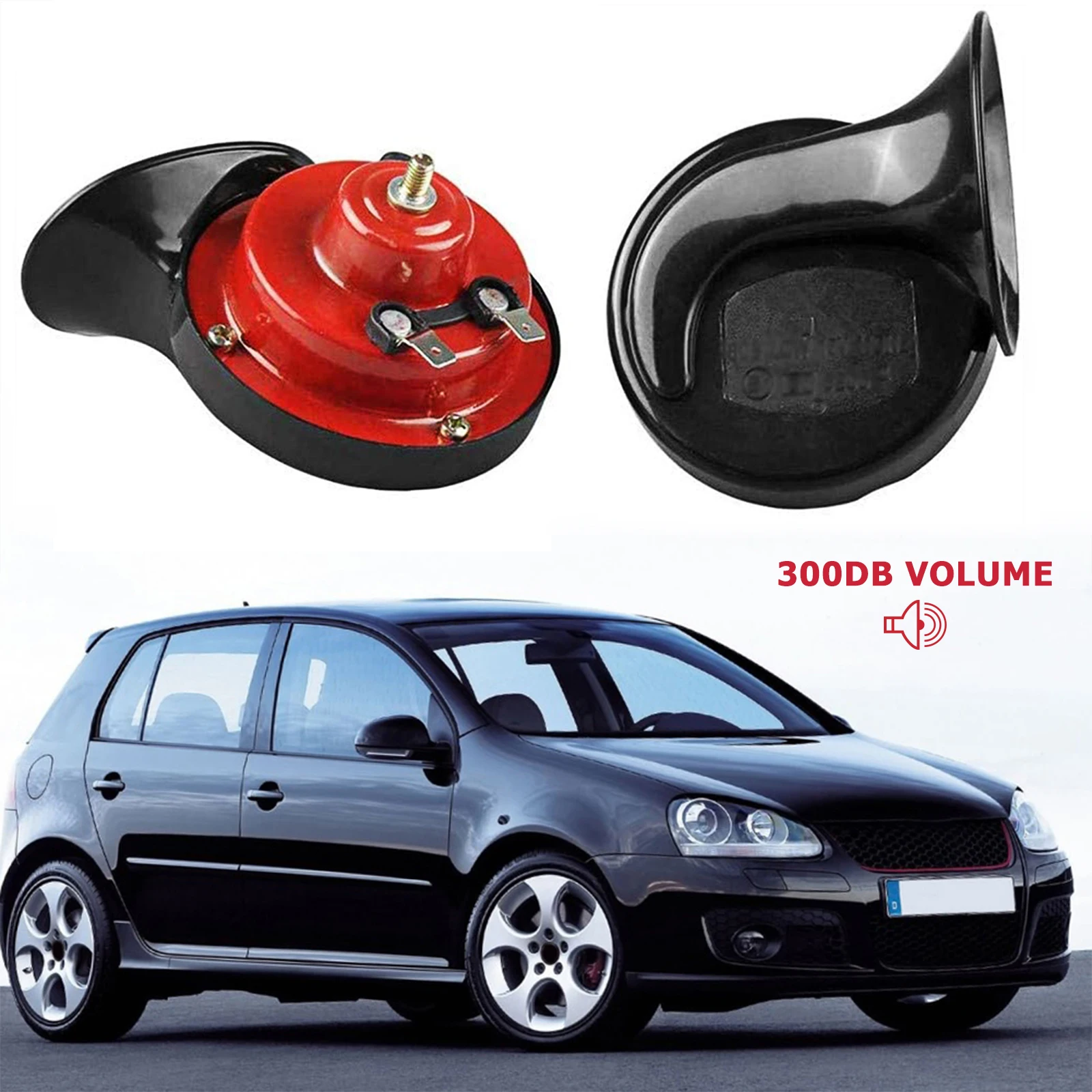 

Электрический звуковой сигнал в виде улитки, 12 В, 120 дБ, водонепроницаемый автомобильный динамик, двухцветный автомобильный предупреждающий громкоговоритель, автомобильные аксессуары для мотоциклов