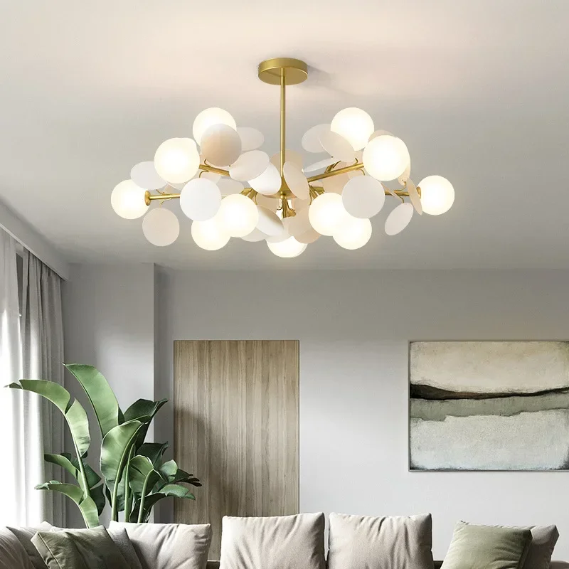 modern petals led chandelier luzes pendentes para o quarto das criancas quarto sala de estar com iluminacao g9 01