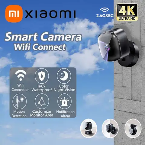 Xiaomi 4K HD 미니 카메라 와이파이 카메라 무선 보안 보호 원격 모니터 캠코더 비디오 감시 홈 스마트 카메라