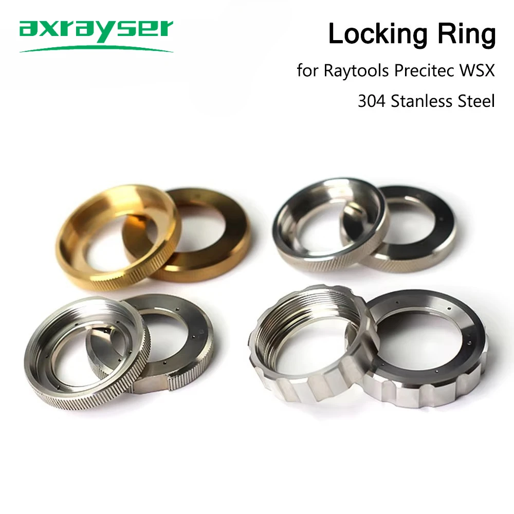 

Axrayser Fasten Locking Ring Ceramic Holder 304 Stainless Steel Fiber Laser Head Patrs for Precitec 2.0 Raytools BT240/S BM109 B