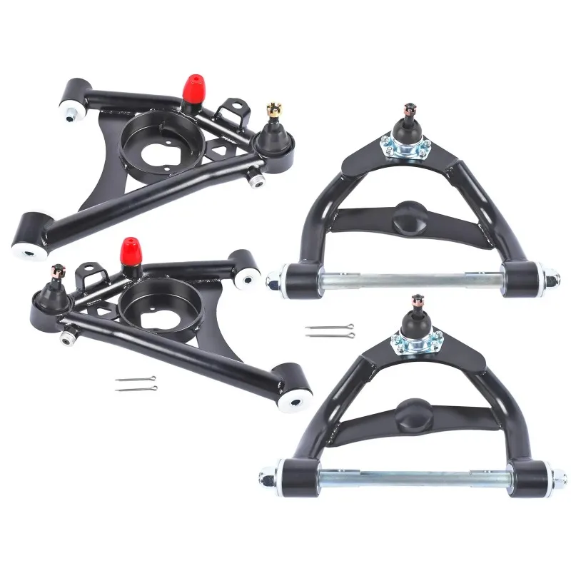 AP02 Tubular Control Arms Kit Upper & Lower Powdercoated for Chevy Monte Carlo S10 for GMC G-Body Caballero 1978 - 2003