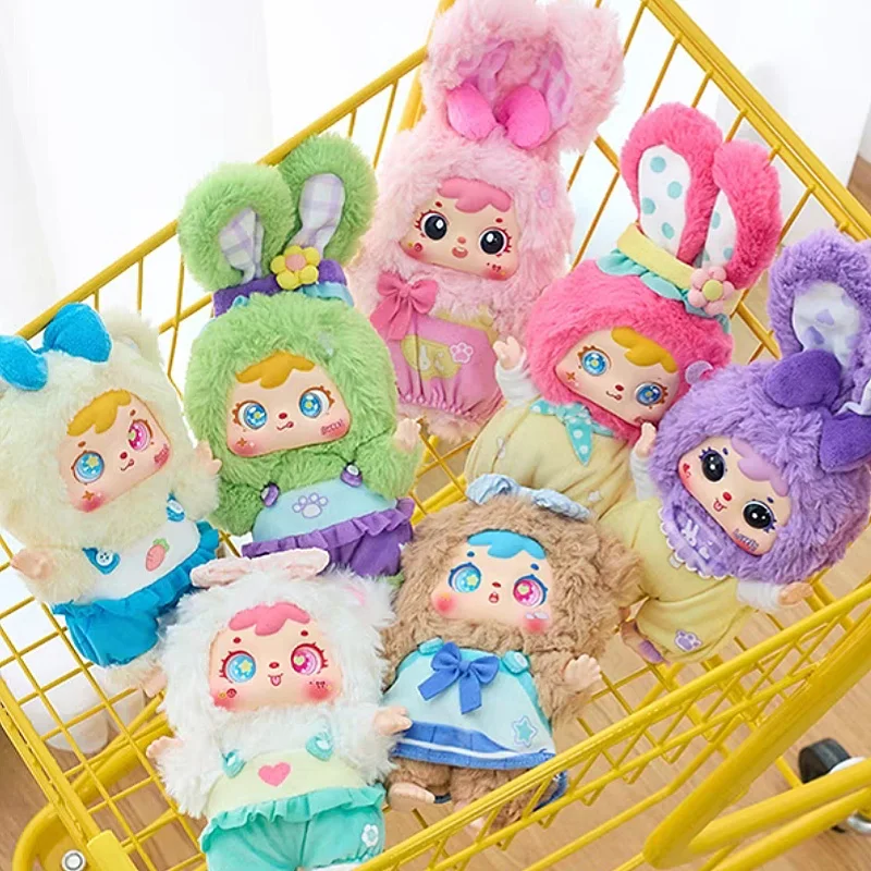 Caja ciega genuina Samuel Tyke3 Happy Picnic Of Bear And Rabbit Series, muñeco de peluche Kawaii, colgante de bolsa, adorno decorativo, regalo sorpresa