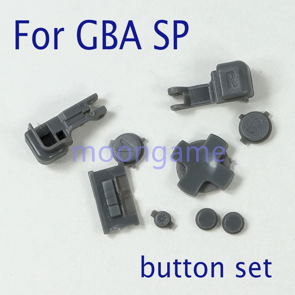 2sets For GameBoy Advance SP Plastic Full Set Button For GBA SP A B Select Start Power ON/OFF L R Buttons Kit D-Pad