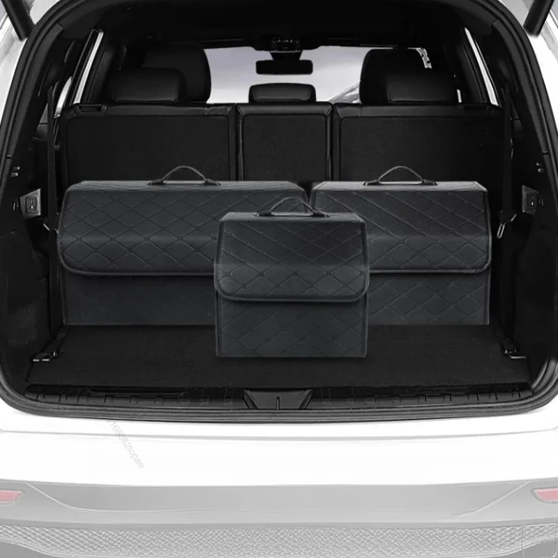 ل Volkswagen VW ID.4 ID4 ID 4 CROZZ سيارة صندوق تخزين قابل للطي رحلة الجلود المنظم حقيبة الملحقات الداخلية #5