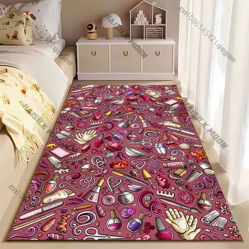 Beauty care tools pattern carpet Yoga living room room decor children's crawling mat doormat area rug games mat