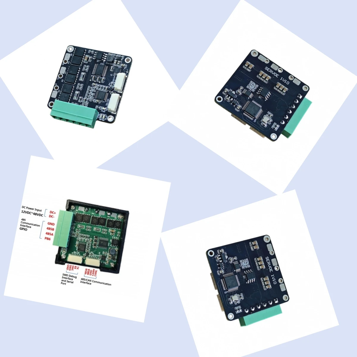 

Motor Driver Board FOC Vector Control Torque Speed Position Control 12-48V 6A Motor Development Board for Brushless Motor