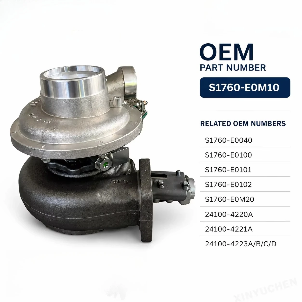 RHG8V Turbocharger S1760-E0M10 24100-4221A for Hino 700 E13C Engine