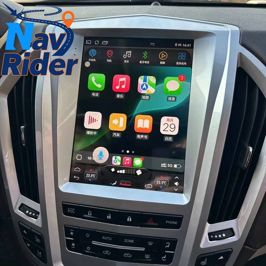 

10,4-дюймовый автомобильный радиоприемник Android для Cadillac SRX 2009-2012, стерео Carplay, мультимедийный видеоплеер, головное устройство, GPS, 4G, Wi-Fi