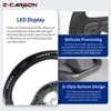 LED 車のステアリングホイールカーボンファイバー穴あきレザートヨタスープラ A90 GR MK5 2020 2021 2022 2023 2024 レーシングスポーツホイール 3