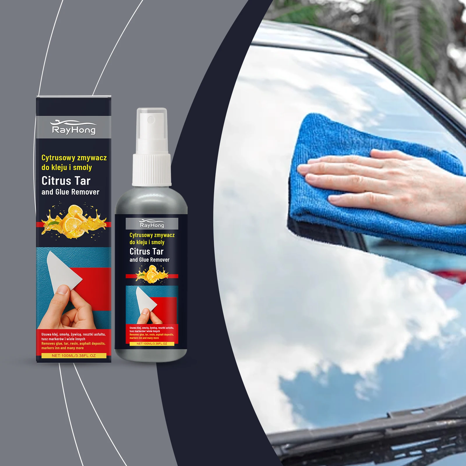 

Automotive Adhesive Remover Spray-Dissolves Stubborn Glue Residue Safe for Paint & Glass Gentle Non-Damaging Easy Auto Cleaning