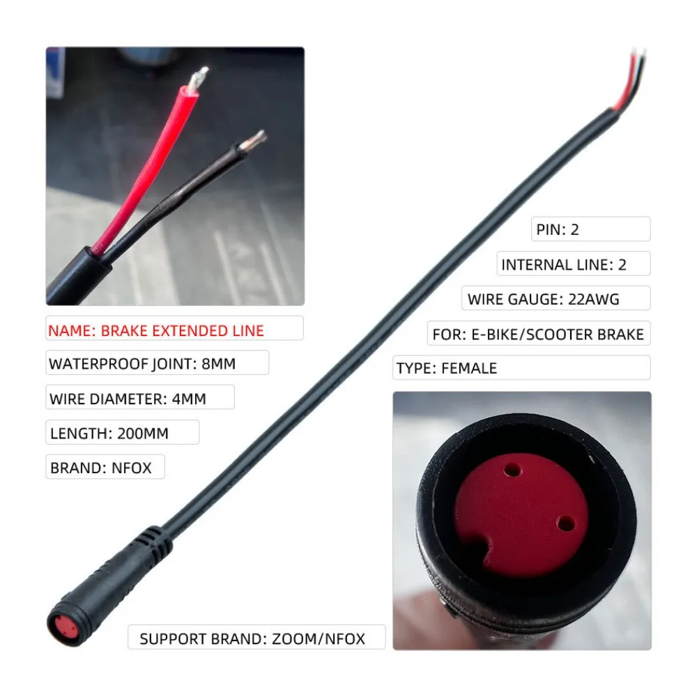 2/3/4/5/6PIN Brake Broken Wire Metal 200mm Extension Sequence Transfer Magnetic Induction Signal Line