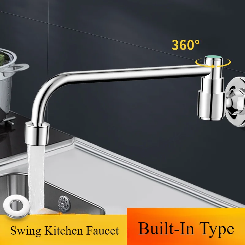 

Commercial Stove Faucet Automatic Swing Hotel Kitchen Stove Faucet Dish Basin Semi-automatic Swing Faucet