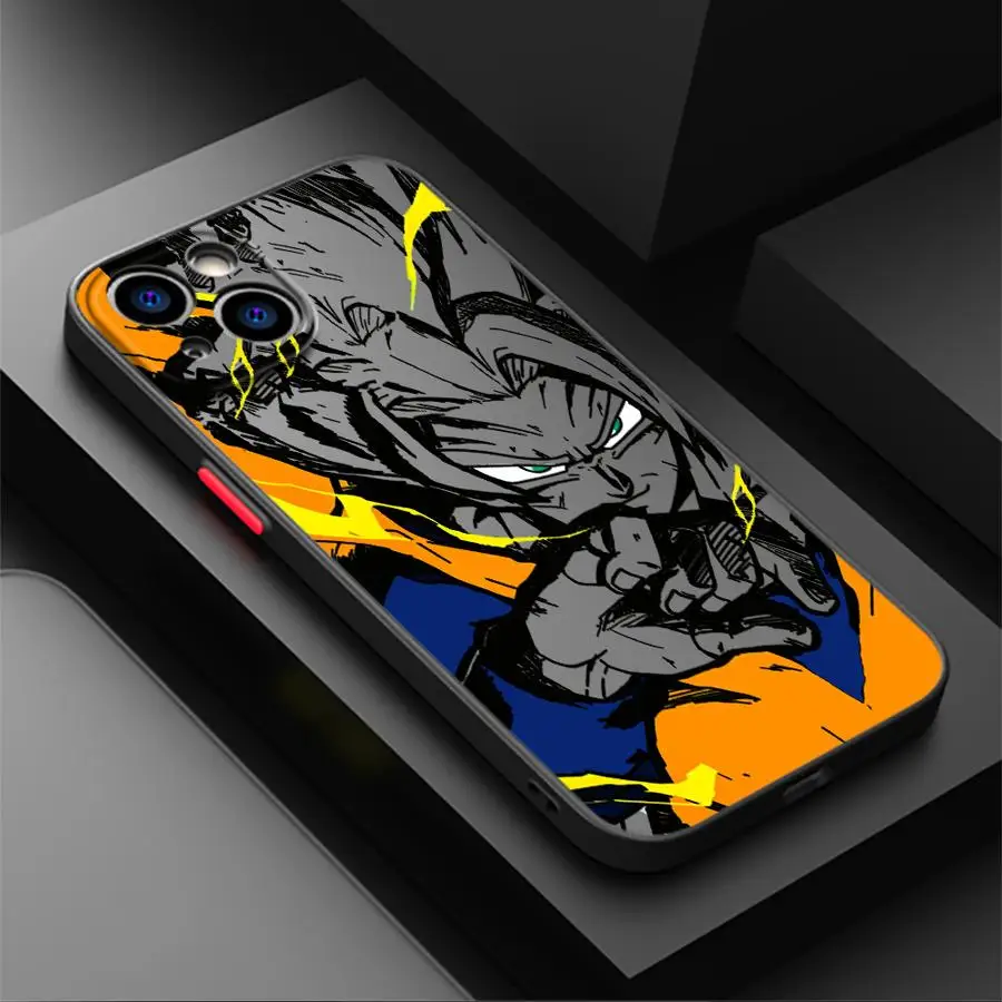 Phone Case For iPhone 17e 17 16 15 14 13 12 11 Mini Pro Air  Max X XR XSMax  Plus Matte Clear Cover D-Dragon Ball Saiyan Goku view 6