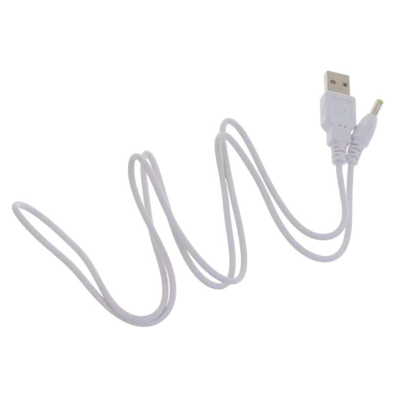 1 Pack USB to DC Power Cable USB 2.0 A Type Male to 4.0 x 1.7mm Male DC 5V Power Plug Barrel Connector Charge Cable 896C