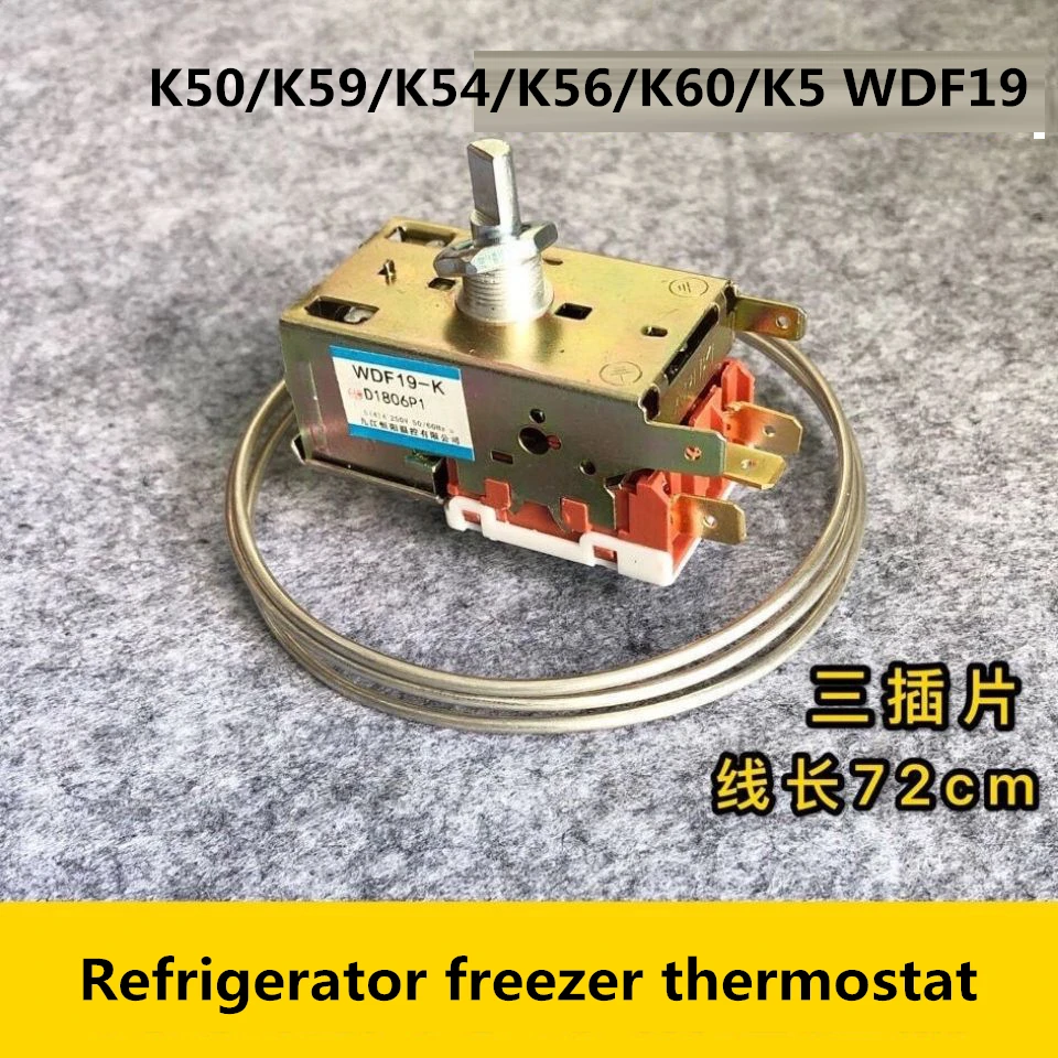 Refrigerator Temperature Controller Thermostat WDF19-K K50/K59/K54/K56/K60/K5 Temperature Control Switch Freezer 250V AC