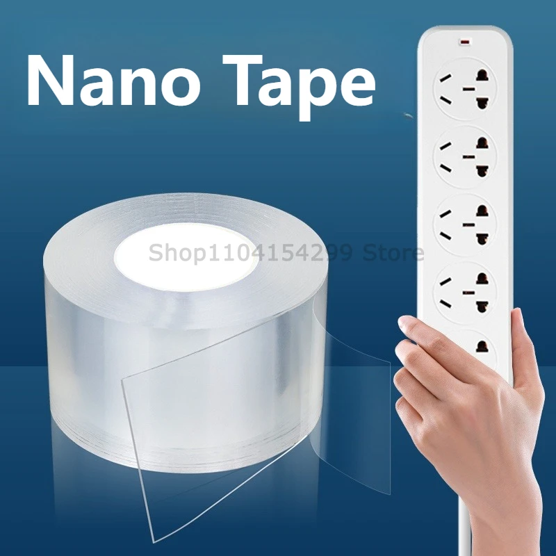 

Двусторонняя клейкая лента 1/3/5 метра, водонепроницаемый материал, инструмент для дома и офиса, канцелярские принадлежности, толщина 1 мм, для школы и офиса