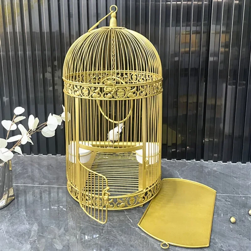 Vintage Parrot Bird Cages Travel Carrier Outdoor Protective Nest Feeder Bird Cages Chinchilla Cage Pour Oiseaux Bird Supplies