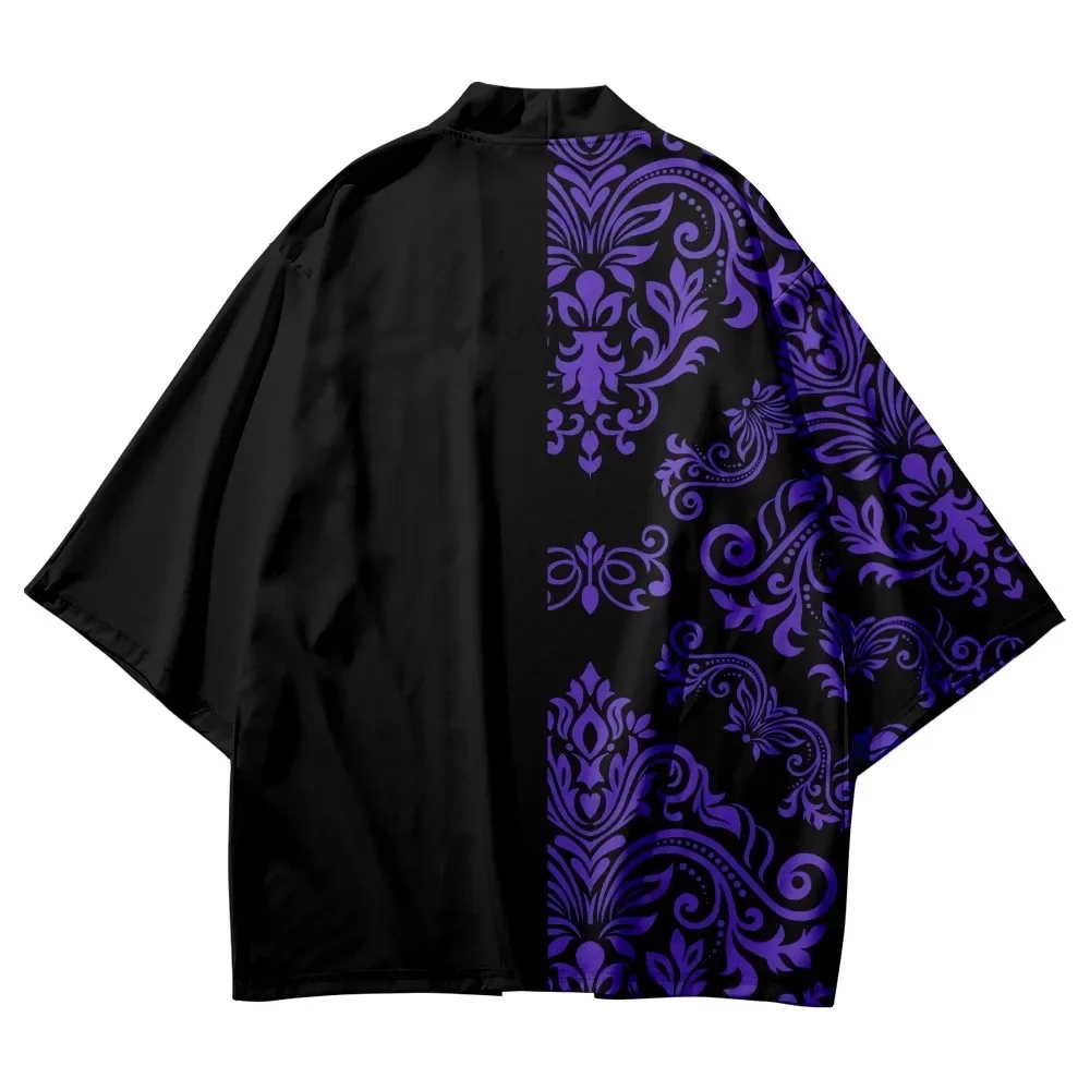 Flower 3D Print Traditional Kimono Casual Men Women Cardigan Fashion Cosplay Tops Harajuku Japanese Samurai Haori Unisex Clothes