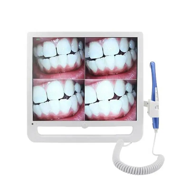 Wireless Dental Chair Intraoral Camera with 17inch Screen Monitor Holder With Bracket