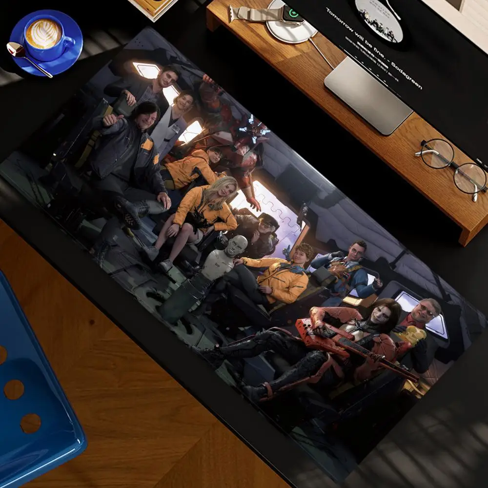 Death stranding 2 na praia mouse pad mousemat xxl acessórios do computador grande teclado portátil mesa almofada o novo produto gamer