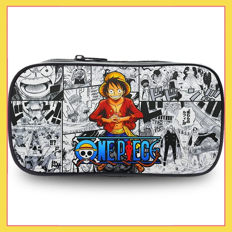 

Anime One Piece peripheral printed pencil case Luffy Zoro student large capacity pencil case stationery box school gift