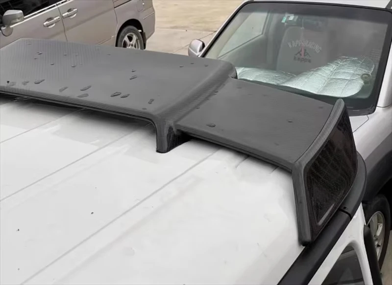 2019 + G-Class W464 G63 G800 ألياف الكربون الجافة B نمط المفسد الخلفي ل W464 الحاجز الخلفي الأمتعة المفسد طقم الجسم #5