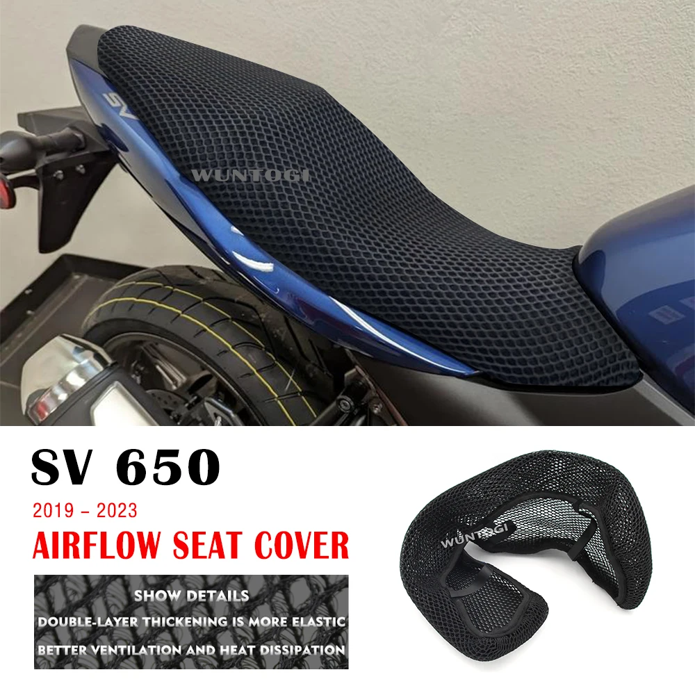 

Motorcycle Seat Cover for Suzuki SV 650 SV650 2023 - 2019 Seat Cover Seat Protect Cushion 3D Airflow Seat Cover