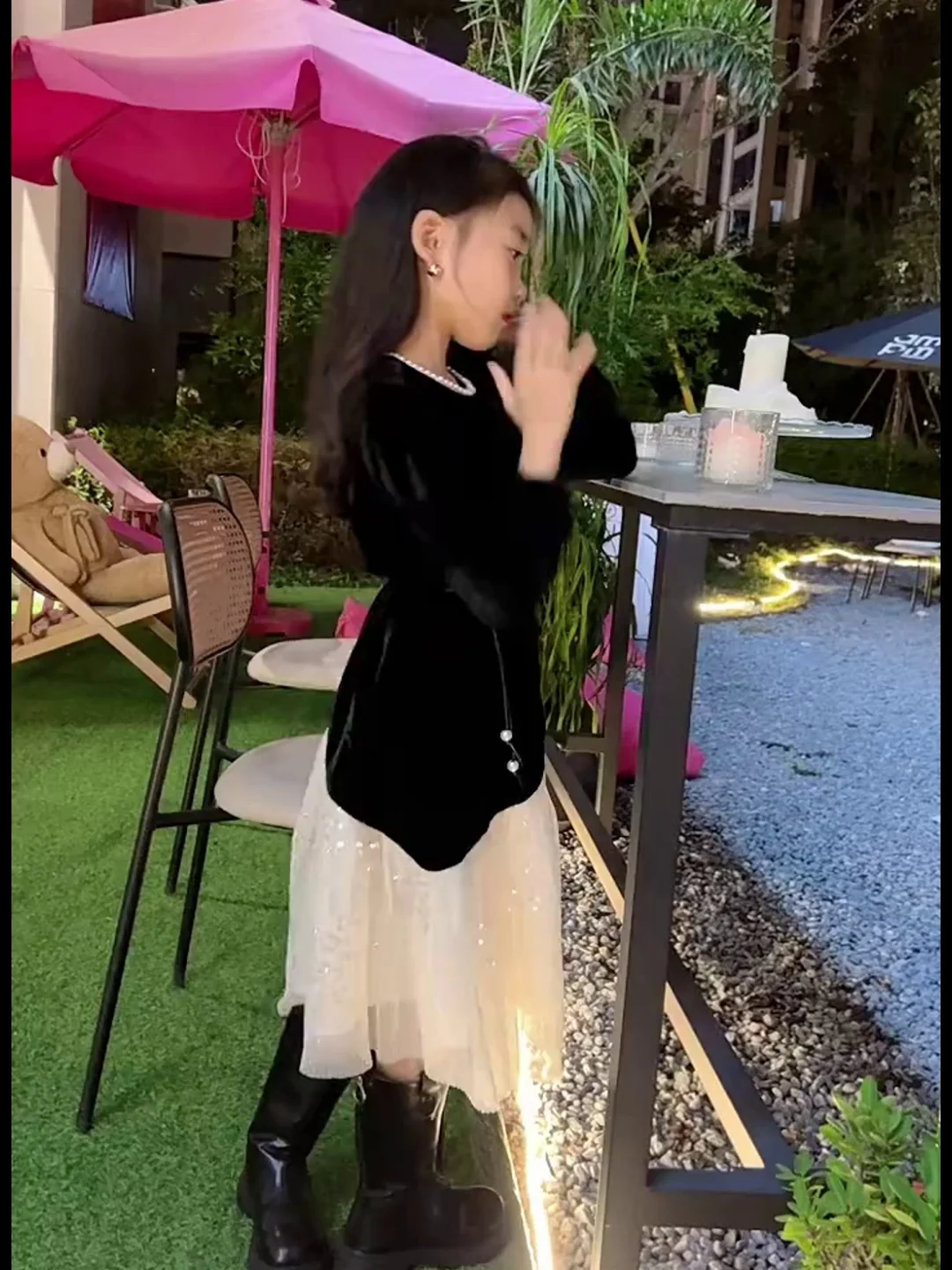 winter spring teen girls Velvet patchwork mesh dress junior kids Princess Formal dresses 4-14 youth child clothes vestido festa