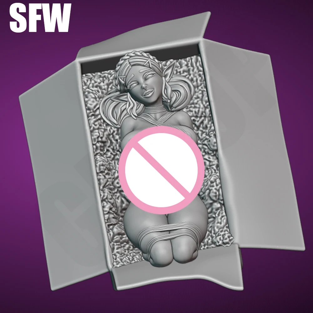 1/24 belle presente modelo sexy waifu menina sfw resina modelo figura brinquedo artesanato desmontado estátua de redução em miniatura kits sem pintura