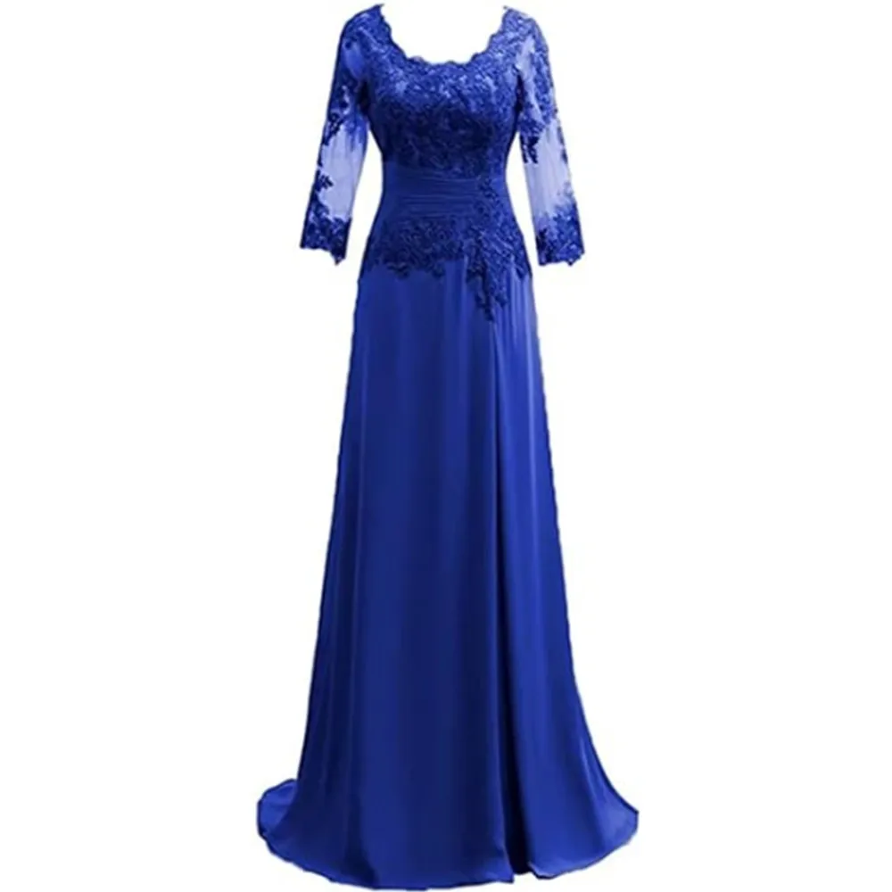 Avondjurken Lange Mouw Jurken Chiffon Elegante Feestjurk Voor Vrouwen 2024 Cocktail Prom Gown New فساتين الحفلات