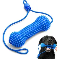 Juguete Dental de Doble Acción para Perros, Juguete Masticable para Limpieza y Cepillado Dental, Masticables Dentales Reutilizables para Perros