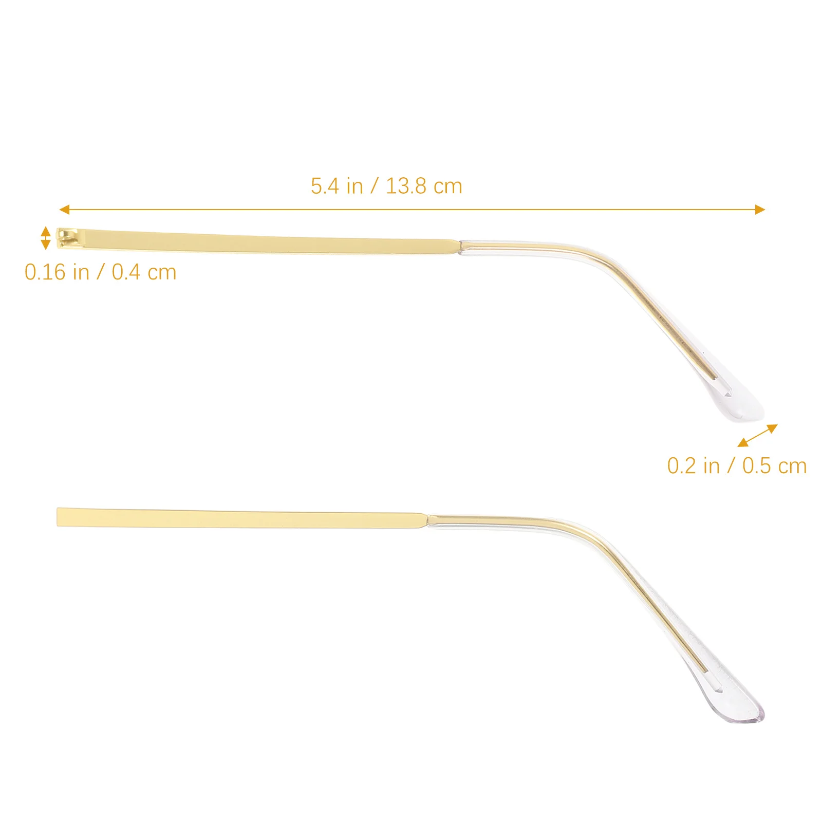 1 زوج النظارات المعدنية استبدال الأسلحة خفيفة الوزن معبد النظارات لإصلاح إطار النظارات الشمسية أجزاء الملحقات