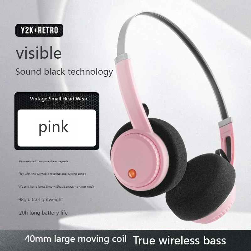 

Перезаряжаемые наушники в стиле ретро, HIFI Bluetooth-гарнитуры, легкий вес, длительный срок службы батареи, поворотный переключатель, наушники, крутые, красивые