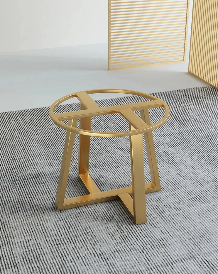 

Round table leg leg bracket stainless steel leg rock marble round coffee base stand in stock.