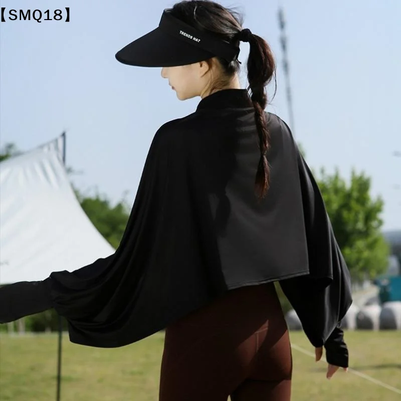 Women'S Fashion Long Coat - Casual dameszonbeschermingsjaal, effen kleur, ademende zonbeschermingscape,
