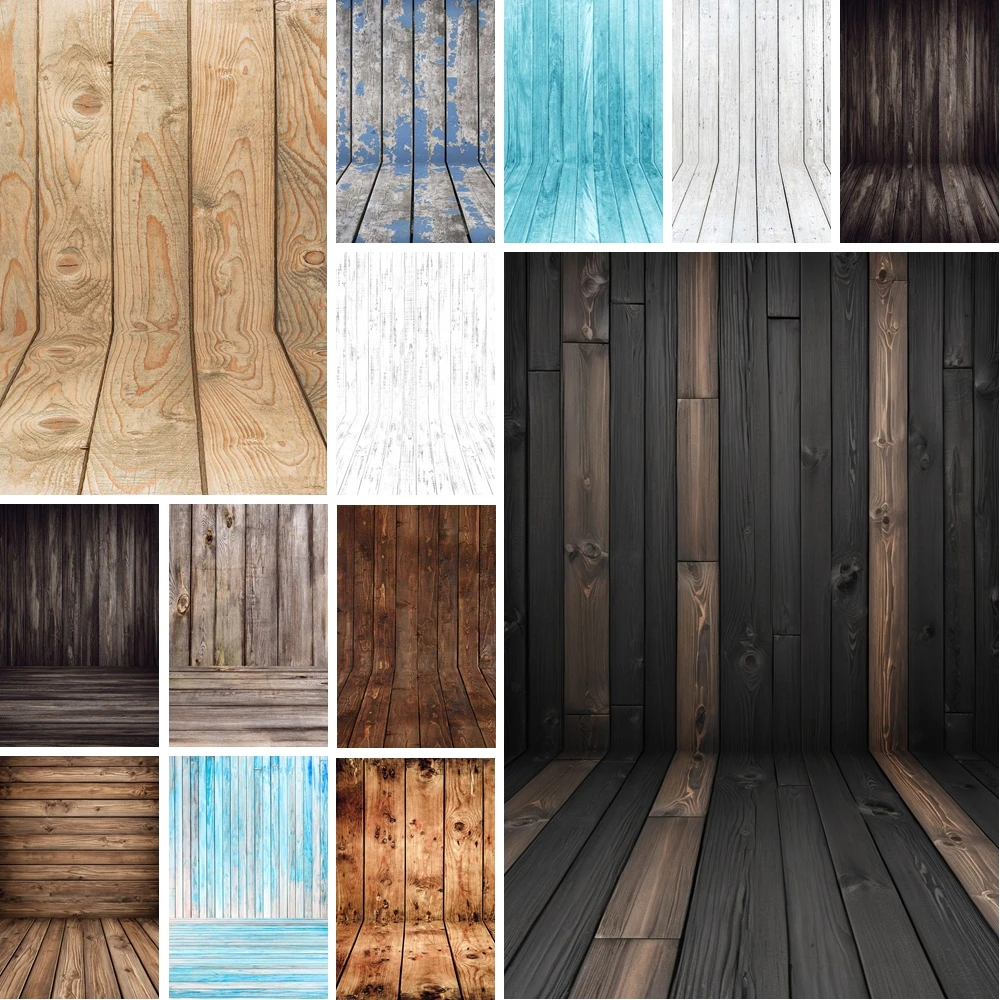 

MOON.QG Rustic Brown Board Gender Backgrounds Wood Plank Decoration Photobooth Wedding Shooting Props Backdrops For Photography
