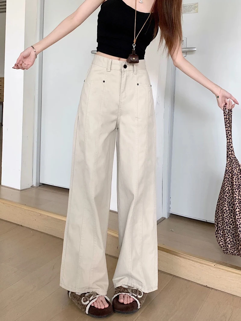 

Брюки-карго женские тактические осенние хлопковые минимализм простота минималистичный элитный элитный высококачественный высококачественный High-Street OL